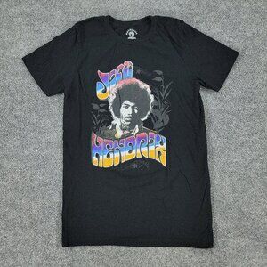 Jimi Hendrix Shirt Boy's 2XL Black Authentic Graphic Tee Crew Neck Short Sleeve